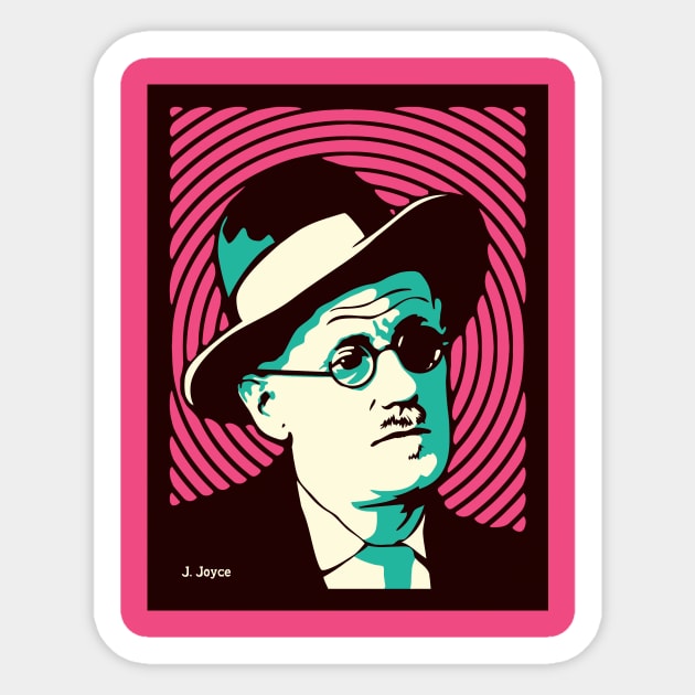 James Joyce Sticker by NEOPREN